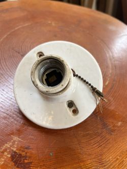 Vintage Porcelain Light Fixture