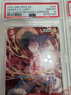 PSA 10 LUFFY RETAILER CAMPAIGN PROMOS ST10-006