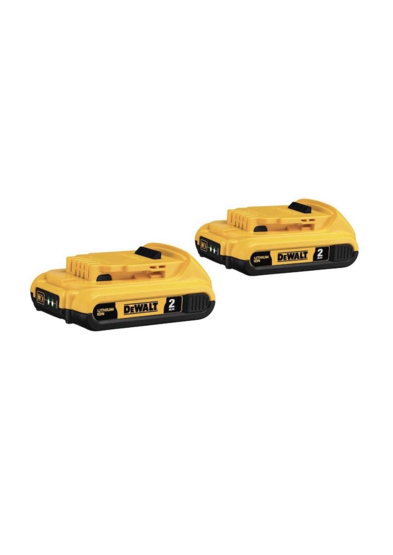 New DEWALT 20-Volt MAX Compact Lithium-Ion 2.0Ah Battery Pack (2-Pack) $70 Firm