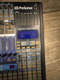 PreSonus Recording Mixer Digital Effects Master Control