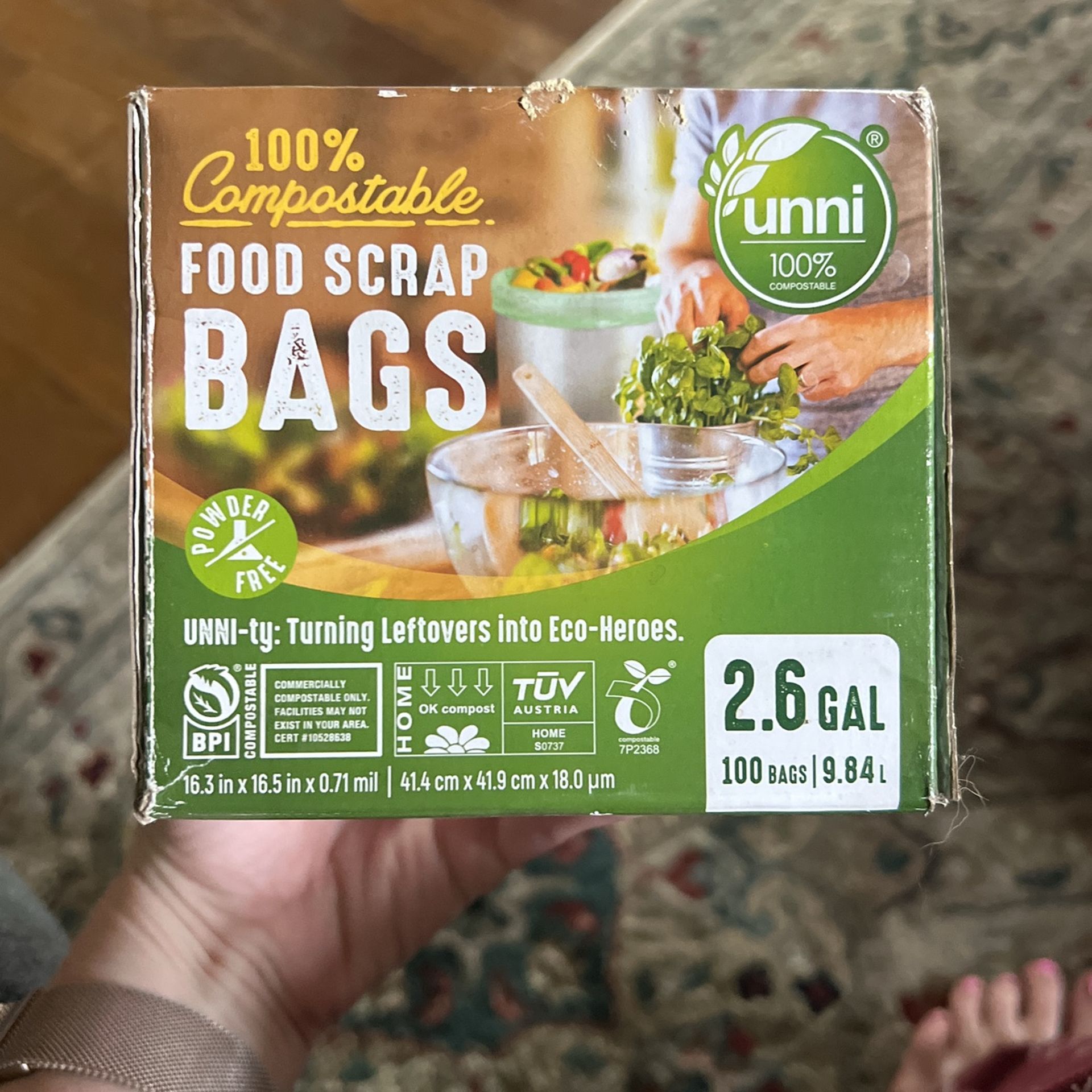 FREE 2.6gal Compostable Green Bags