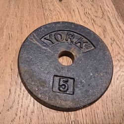 Vintage Paramount & York 5lb Weight Plates