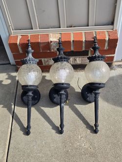 3 outdoor lights