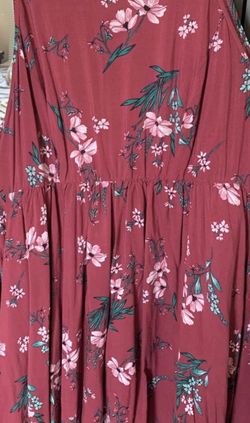 Torrid Floral Dress Pink Size 1