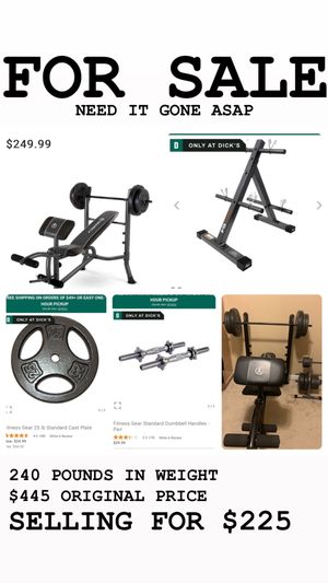 New And Used Bench Press With Weights For Sale In North Miami