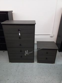 Gray Matte Bedroom Dresser Set!