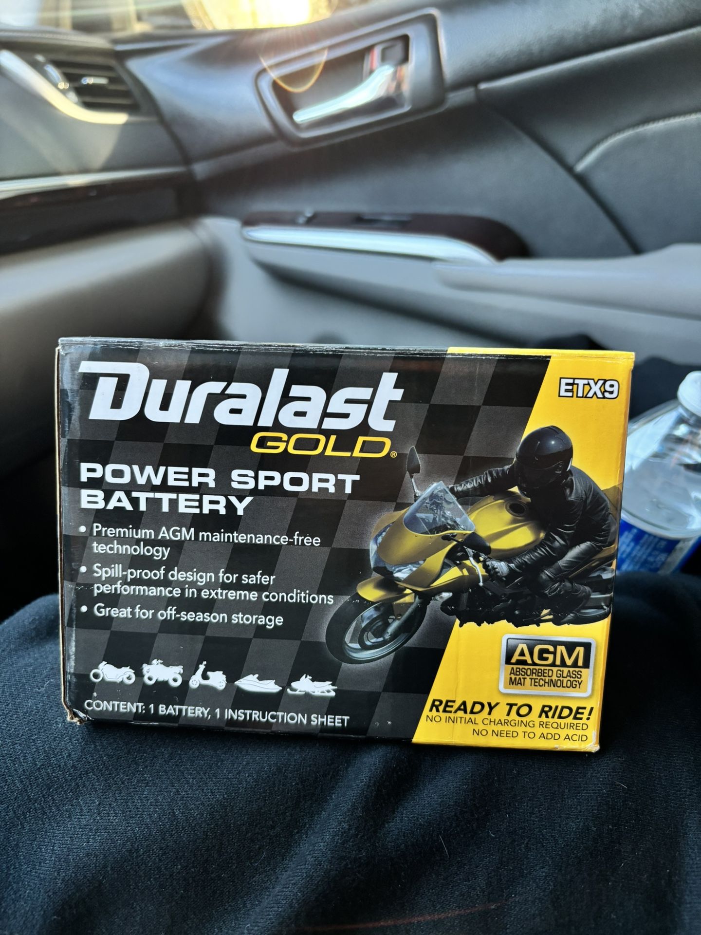 Duralast Gold Power Sport Battery “ETX9”