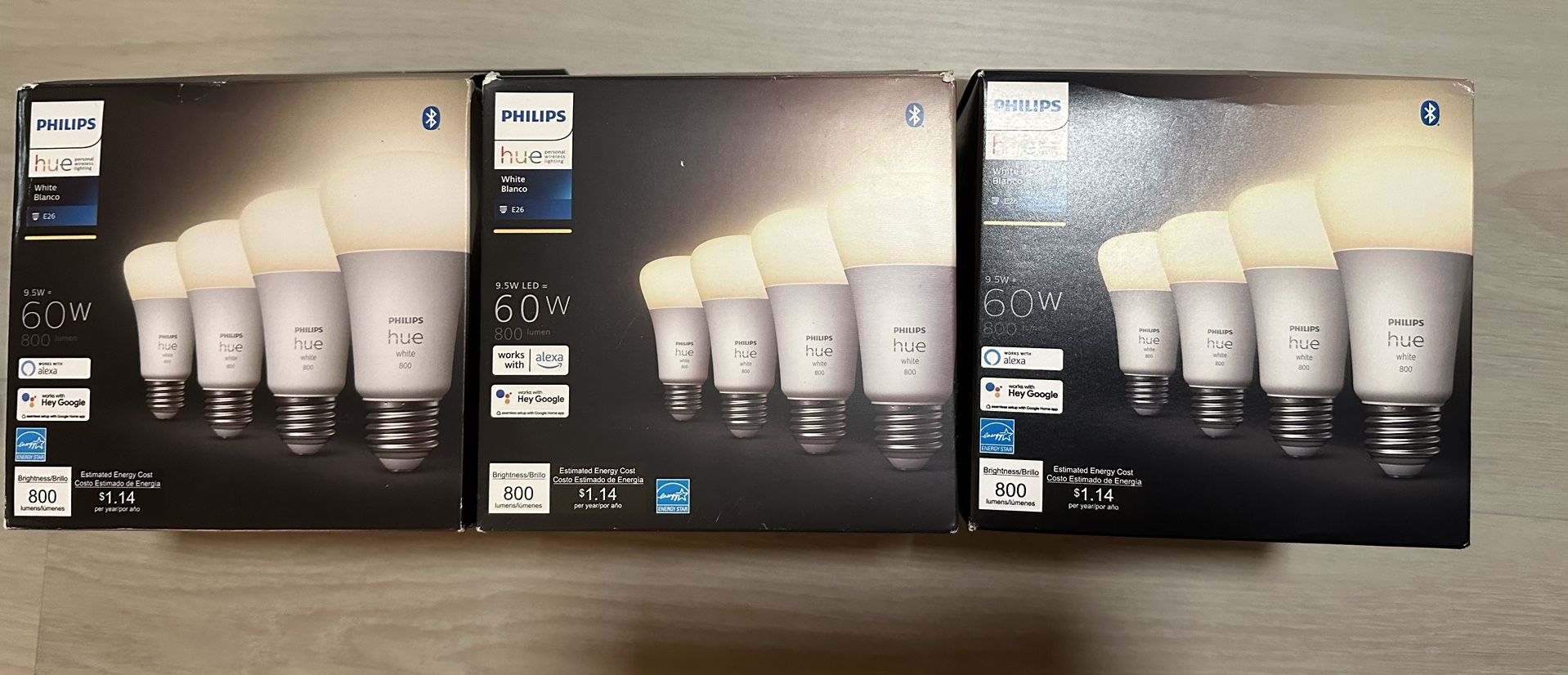 Philips hue Smart Light Bulb white 3x Packs New
