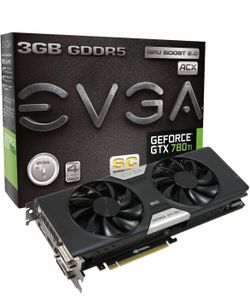 EVGA GeForce GTX 780 Ti Superclocked w/ACX Cooler 3GB GDDR5 384bit Dual-Link DVI-I DVI-D HDMI DP SLI Graphics Cards 03G-P4-2884-KR