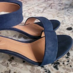 Navy Blue Heels Size 5 