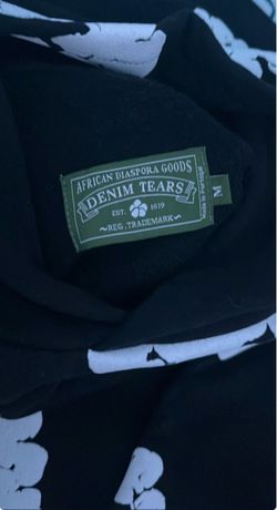 Denim Tears Cotton Wreath Hoodie Black