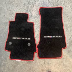 Camaro Floor Mats Red (Gen 6)
