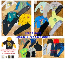 Size 8 boys clothing lot!