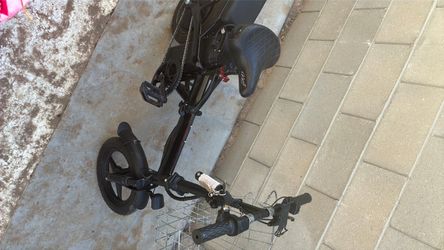 Black Folding Electric Bike Scooter