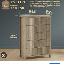 Fluted 5-drawer Dresser