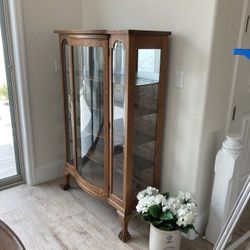 Antique Oak Display Case