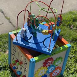 Wooden Activity Cube