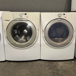WHIRLPOOL XL CAPACITY WASHER DRYER ELECTRIC SET 