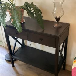 Small Dark Wood Console