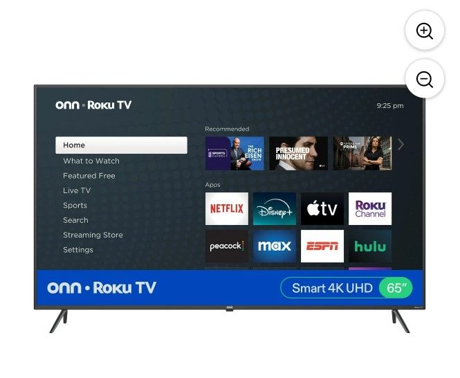 Brand New 65" Elements Roku Smart Tv