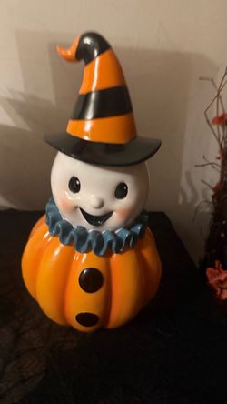 New  Halloween Ghost Pumpkin Figurine