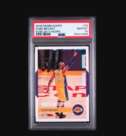 🔥 2016-17 Panini NBA Hoops - Kobe 2k Hoops Kobe Bryant #15 🔥 PSA 10 🔥