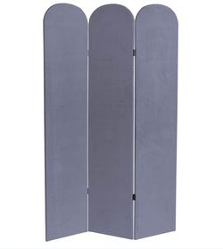 Lilac Velvet Room Divider 3 Panel
