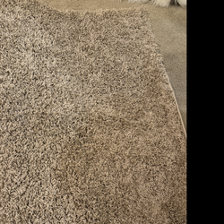 Brand new beige shag rug
