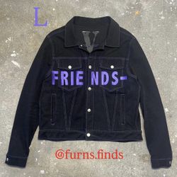 Vlone Friends Black/Purple Denim Jacket