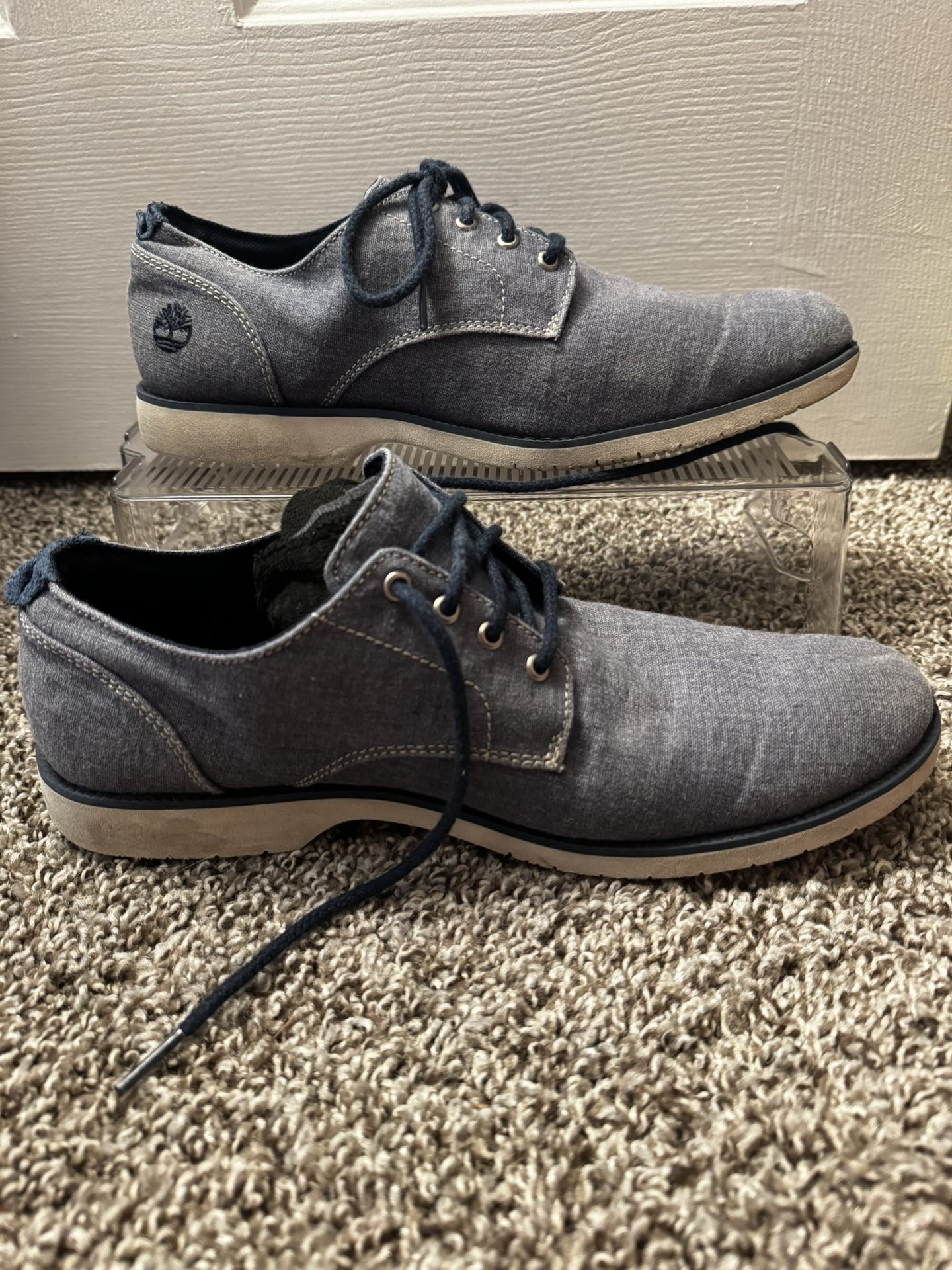 Timberland Menβs Canvas Oxford Shoes β Size 9 β Good Condition