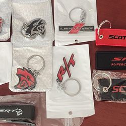 Scat Pack Hellcat R/T Challenger Keychains $16 Each. 