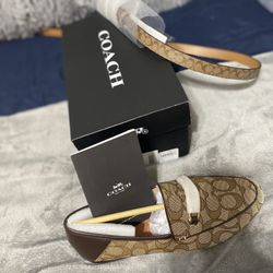 Coach Loafers And Belt 