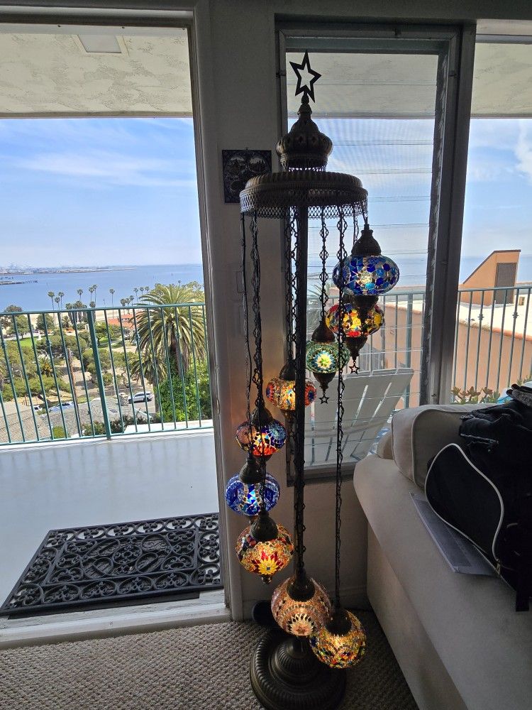 Turkish Mosaic Glass Standing Lighting