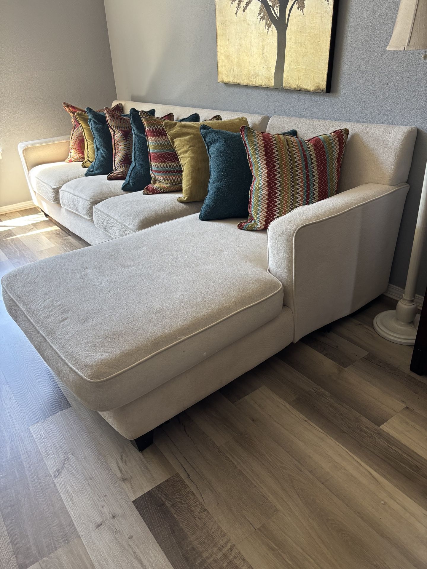 Off-white Fabric Sectional