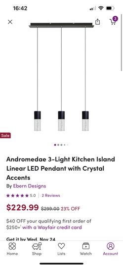 BRAND NEW Kitchen Island/dining Room Lights