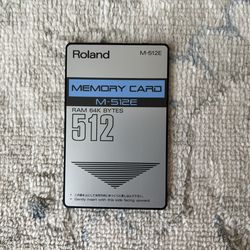 Roland M-512E Memory Card