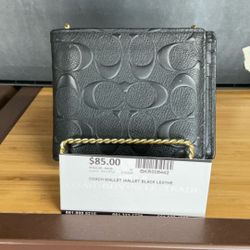 Men’s Black Coach Wallet