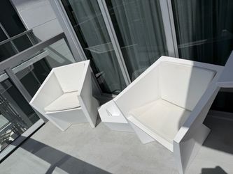 Vondom Faz Outdoor Lounge Set - 2 Chairs and Side Table