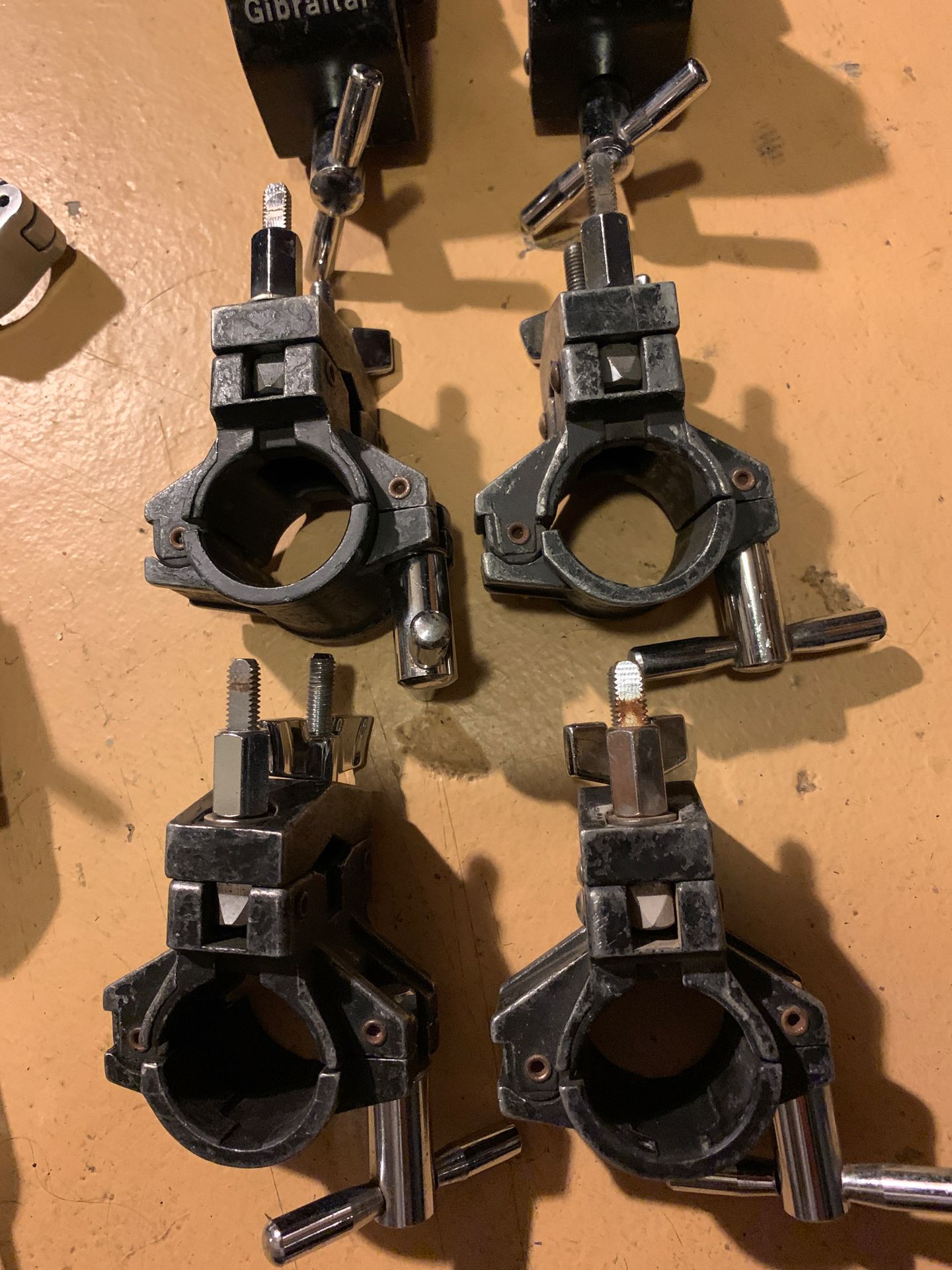 Gibraltar Road Series Drum Rack Right Angle Clamp and others