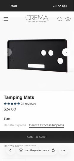 CREMA - Tamping Mat for Breville Barista Touch Impress