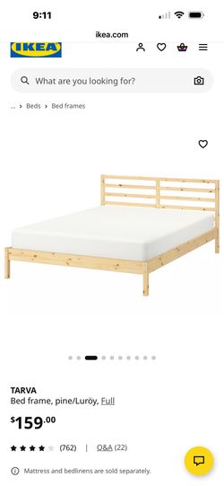Full Size IKEA Tarva Bed Frame