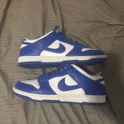 Nike Dunk Low Blue and White Sneakers