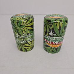 Ceramic Salt And Pepper Shakers to Fabulous Las Vegas Nevada Green