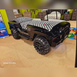 Off -road SUV Design Twin Size Bed Frame  - Mattress Sold Separately 