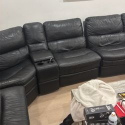 leather  sofa