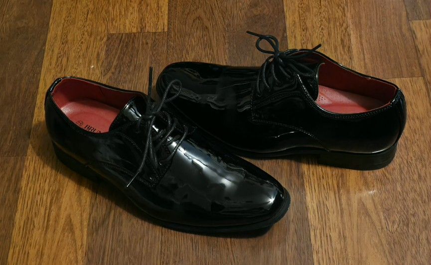 Bruno Marc Mens Faux Leather Dress Shoes Classic Lace-up Formal Oxford Size 7.5