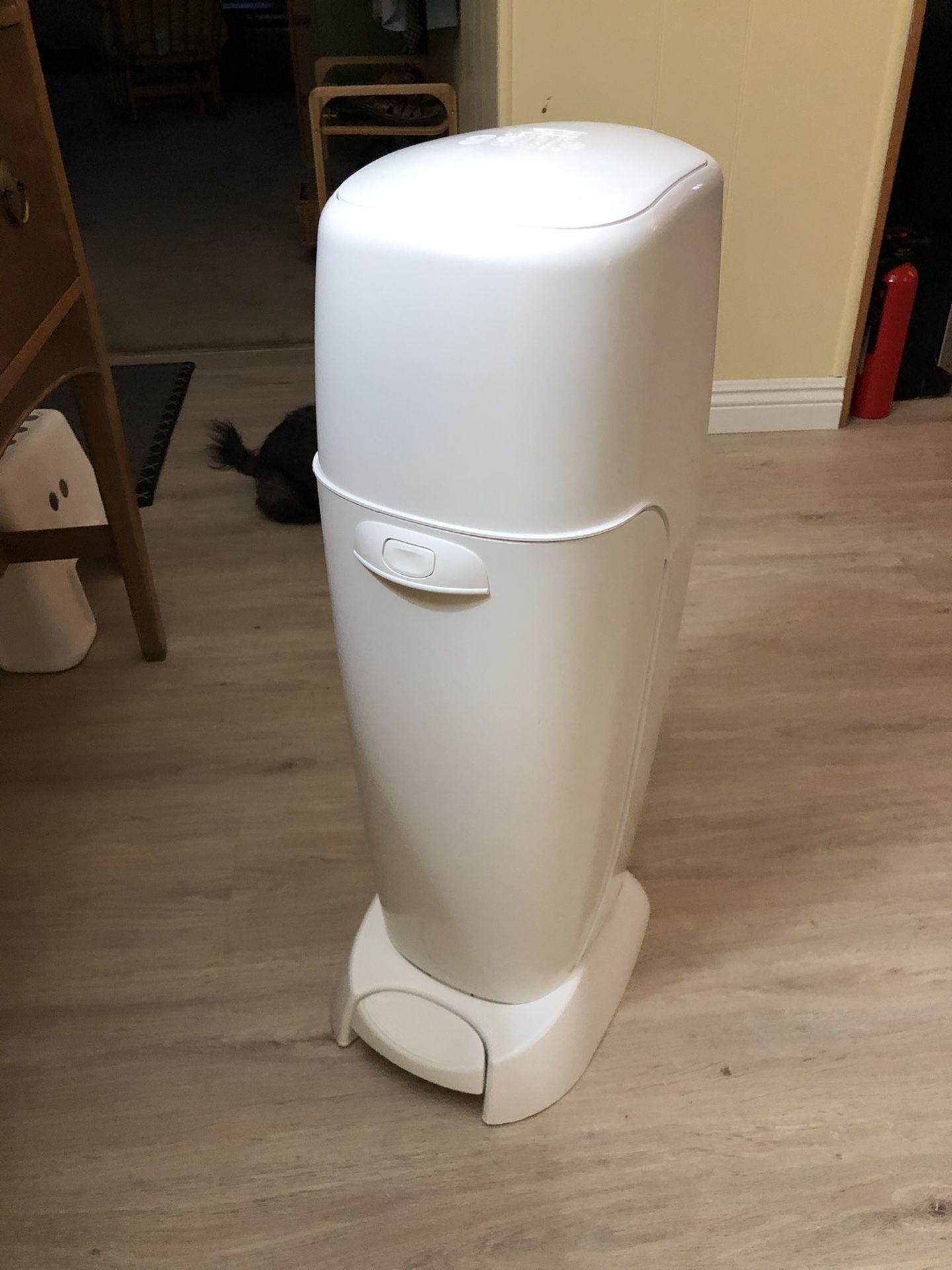 Diaper Genie, clean & like new! Kept at grandma’s house for when grand baby visited.