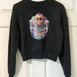Friday The 13th "Camp Crystal Lake" Women's Graphic Sweatshirt (Medium)
