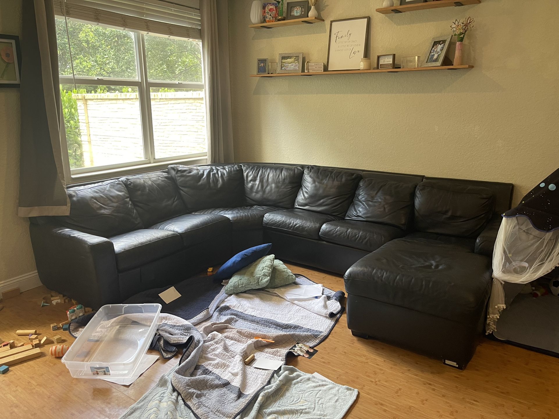 Black Leather Couch
