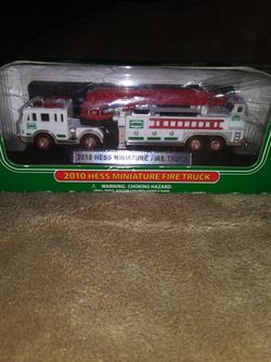 2010 hess miniature fire truck